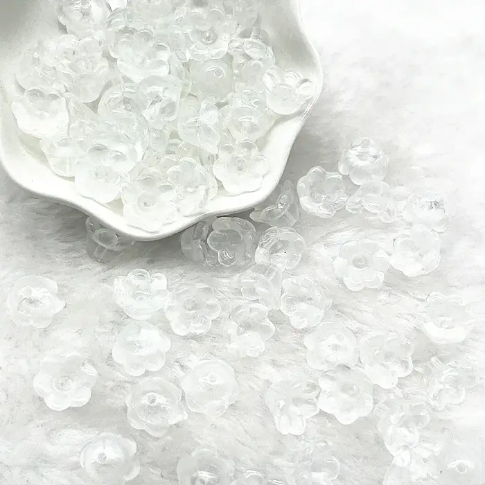 Perles de verre colorées en forme de fleur de trompette, 20 pièces, 7x12mm, pour la fabrication de b