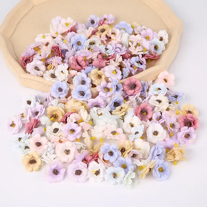 Têtes de fleurs de marguerite multicolores 3cm