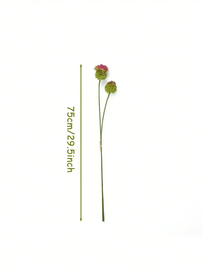 2 pièces d'alliums artificiels à 2 têtes