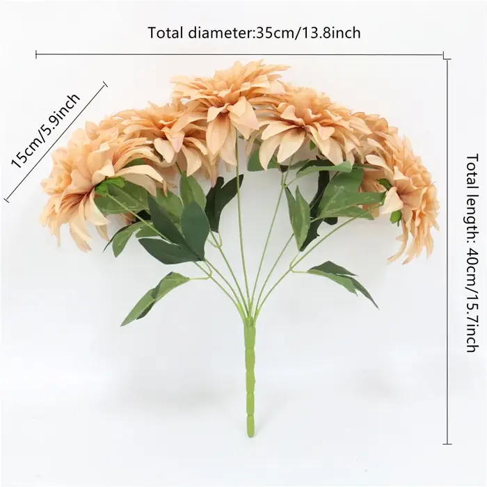 Bouquet artificiel européen de dahlia