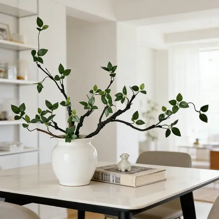 Branches artificielles vertes de 43 cm pour centre de table