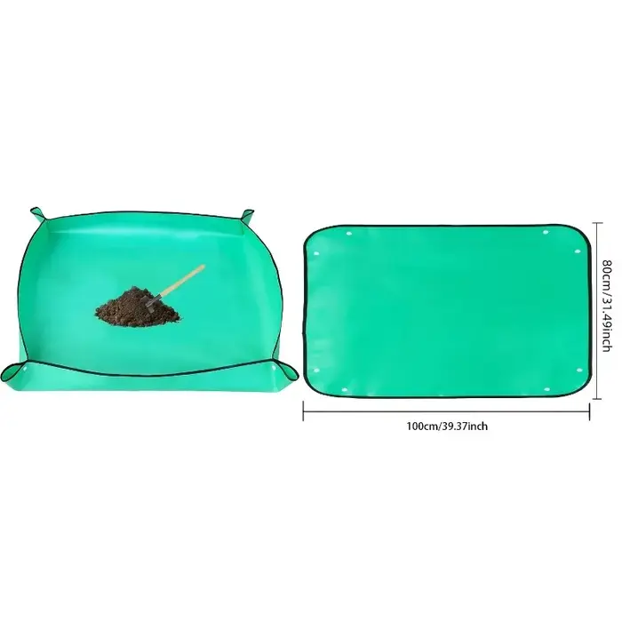 Tapis de régénération des plantes, tapis de transplantation imperméable, portable, carré, pliable et facile à nettoyer, tapis de transplantation pour plantes succulentes