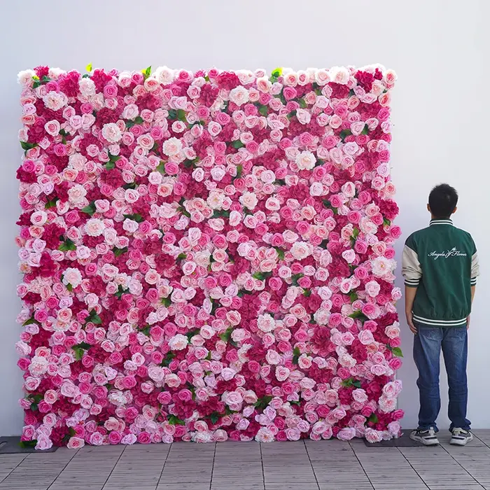 Rideau enroulable 5D hortensia Rose