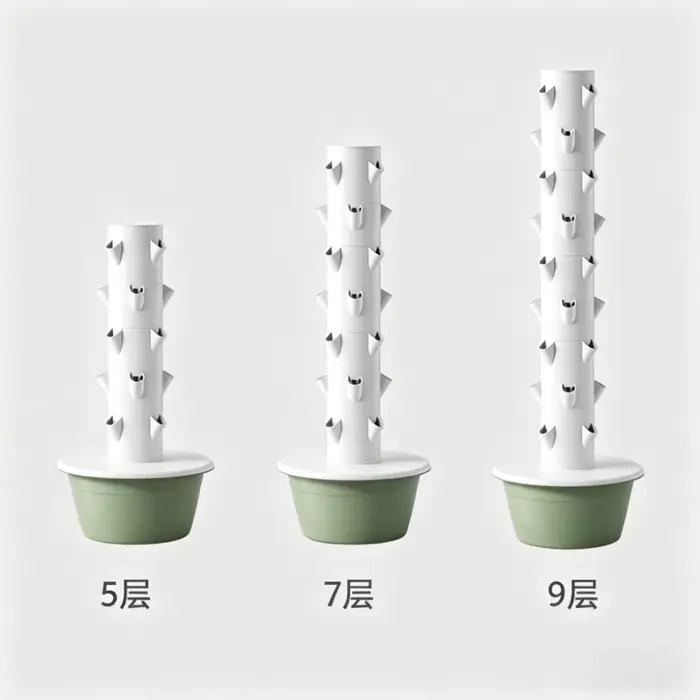 Système de culture hydroponique – Tour aéroponique verticale pour plantes d'intérieur