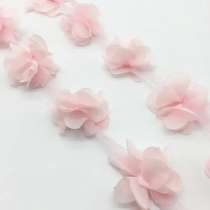Grappe de fleurs en mousseline de soie