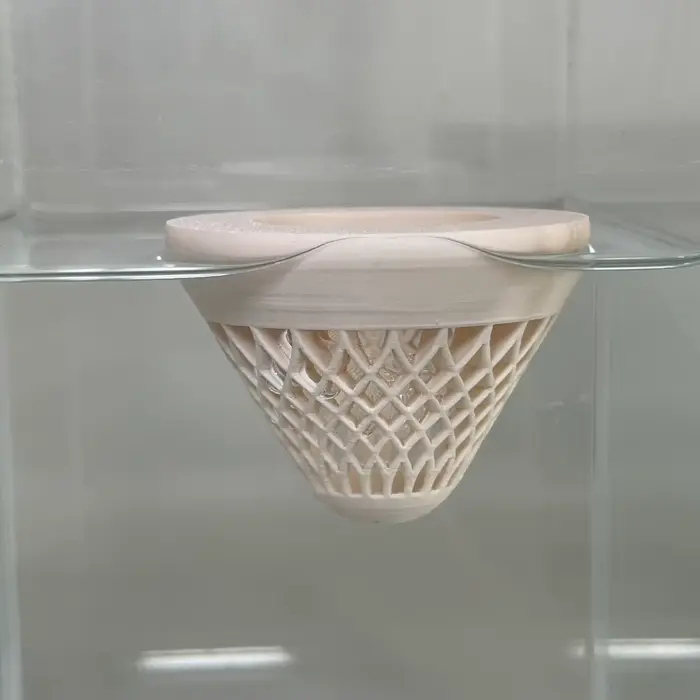 Pot de fleurs flottant décoratif en PLA avec trous