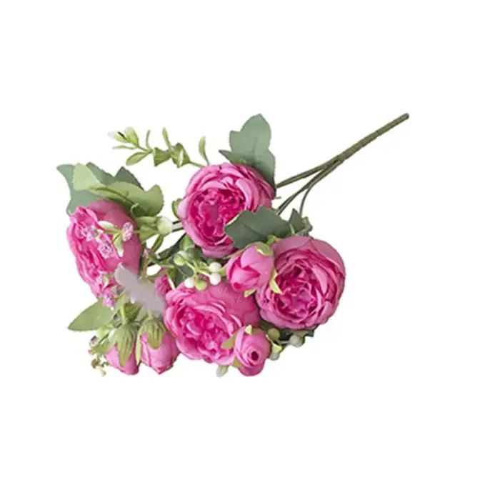 Bouquet de pivoines artificielles élégantes pour mariages et décoration intérieure