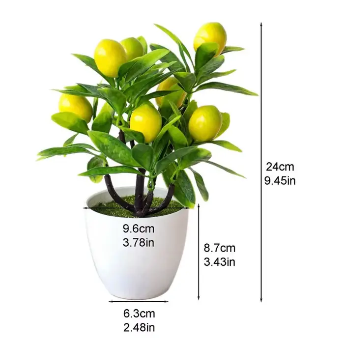 Simulation de Fruits artificiels au citron