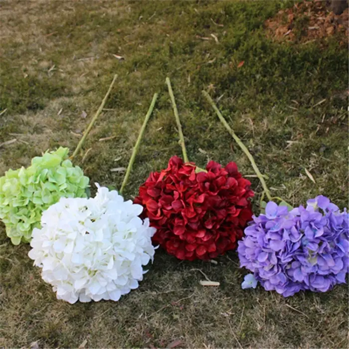 Grand Hortensia Artificiel Simple de 110cm