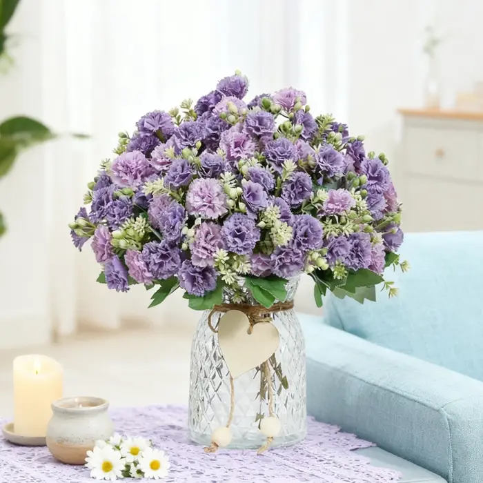 Fleurs artificielles en soie
