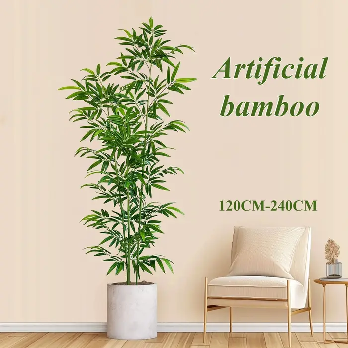 Bambou artificiel vert