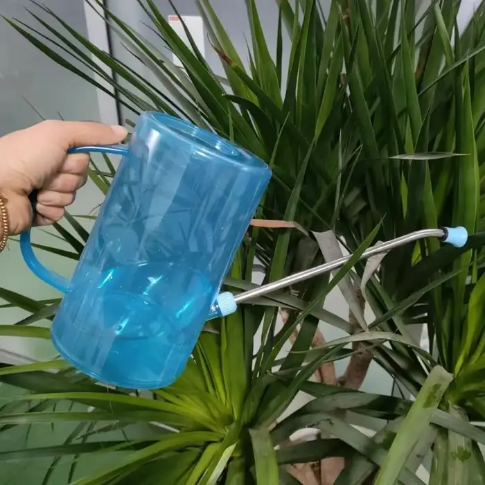 Arrosoir à long bec de 1L avec ensemble de pelle de jardinage, pot d'irrigation pour plantes d'intérieur et d'extérieur, fleurs, bureau