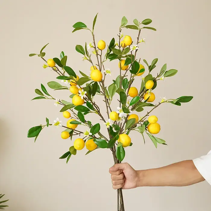 Branche de citron artificielle