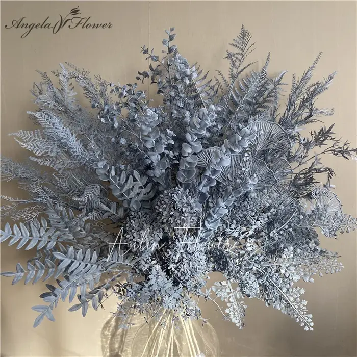 Brume bleue artificielle Rose brume herbe
