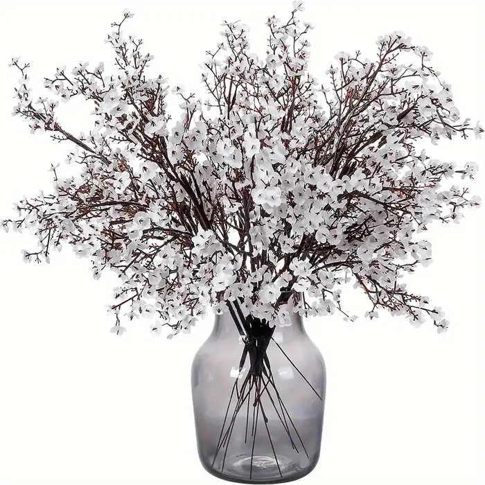 Fleurs artificielles de cerisier et gypsophile