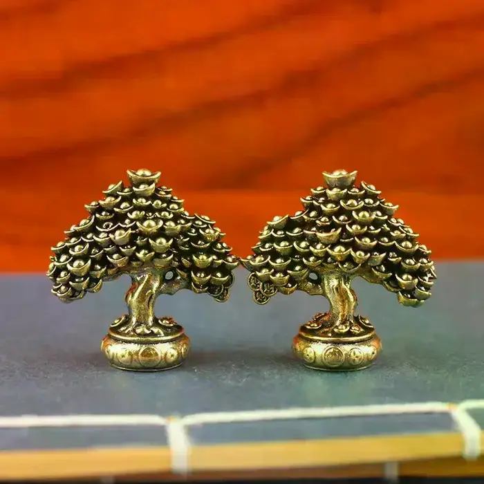 Ornements d'arbre de Fortune en laiton