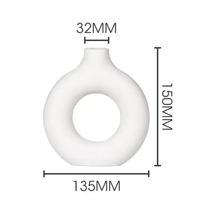 Vase en plastique imitation céramique, pot de fleurs artificielles moderne suspendu en forme de cloc