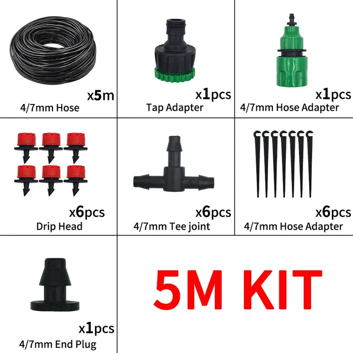 Micro système d'irrigation goutte-à-goutte Portable 20M