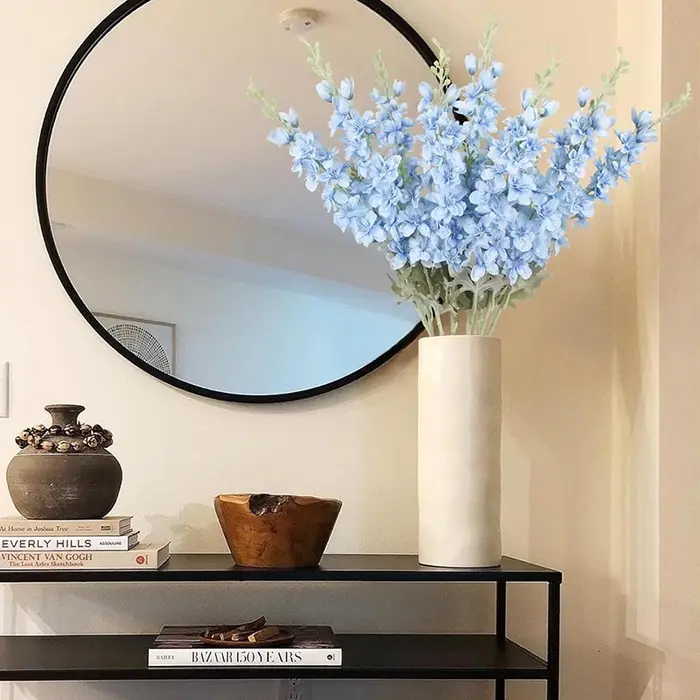 2 pièces Delphinium fleurs artificielles 85cm fausses