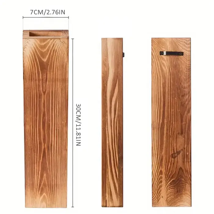 Jardinière murale en bois