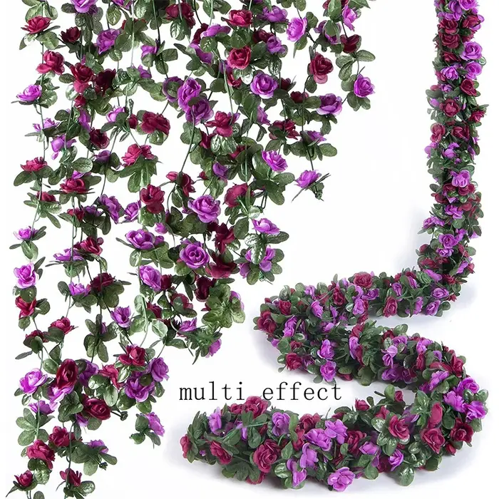 Fleurs artificielles de roses de 240 cm pour la décoration de mariage