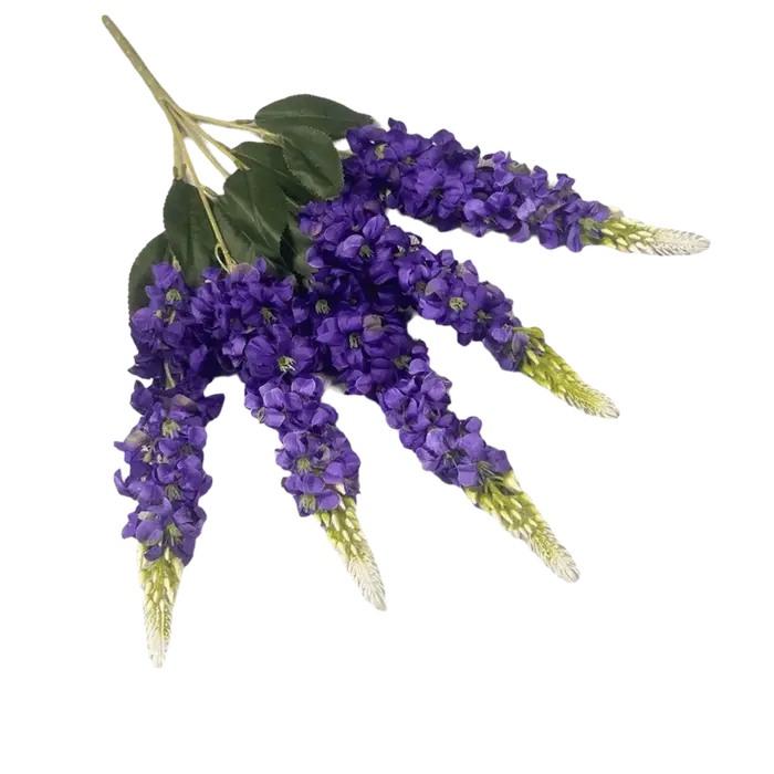 5 tiges de fleurs artificielles de jacinthe, pétales en soie multicolores, simulation de fleurs de g