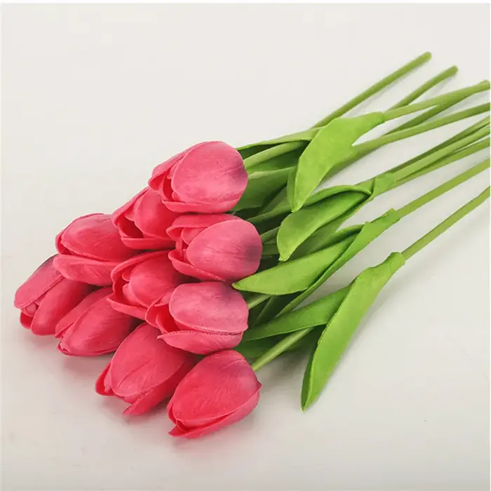 Bouquet de Tulipes Artificielles en PU pour la Décoration de la Maison