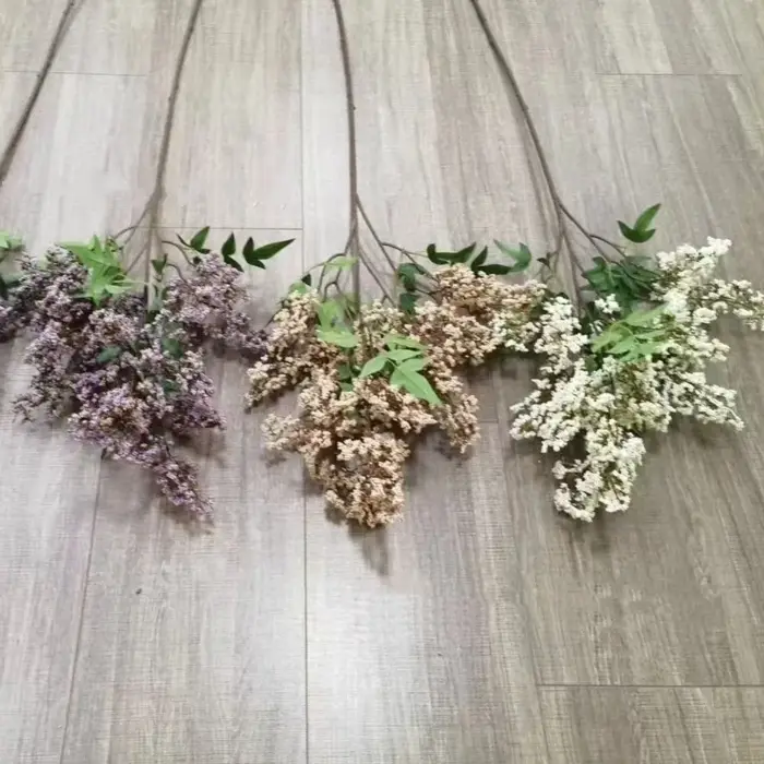 Branche de baies de Nandina artificielle en plastique