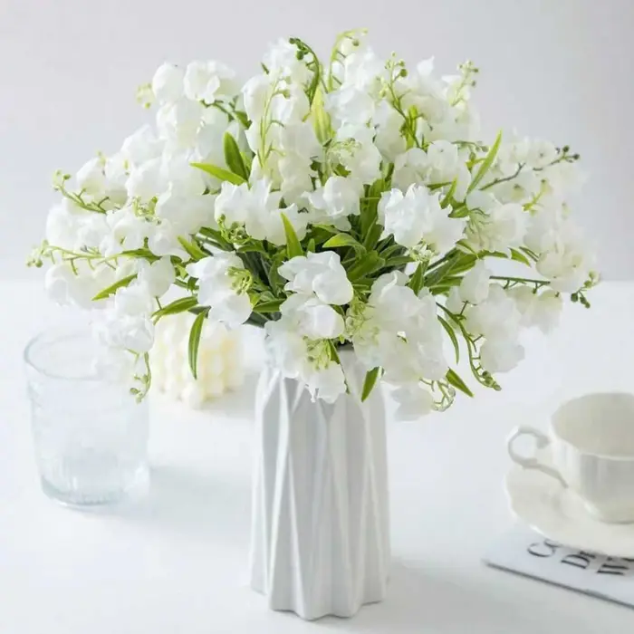 10 pièces fleur artificielle Canterbury cloches saint valentin maison chambre Vase Table décor extérieur jardin bonsaï Festival mariage bricolage boîte-cadeau