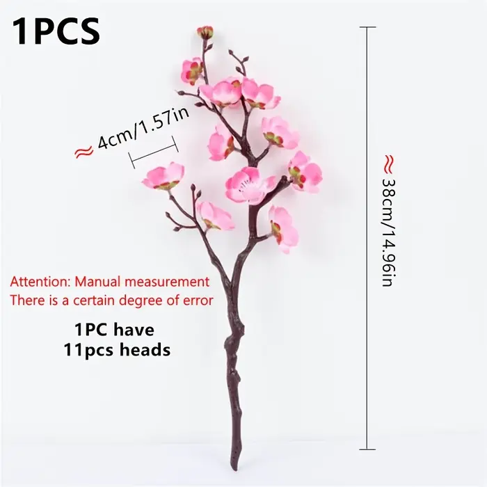 1 pièce de fleur de prunier simulée