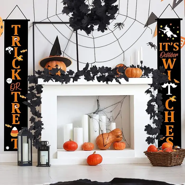 Plante artificielle Smaple Feuille De Vigne Fleur Halloween Guirlandes De Mariage Maison Chambre Porte Jardin Décorations Extérieures Festival BRICOLAGE Cadeaux