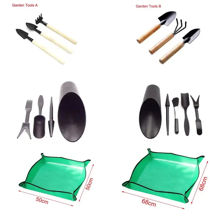 Kits d'outils de jardinière de jardin bricolage pot de fleur plante pépinière plateau en pot pelle r