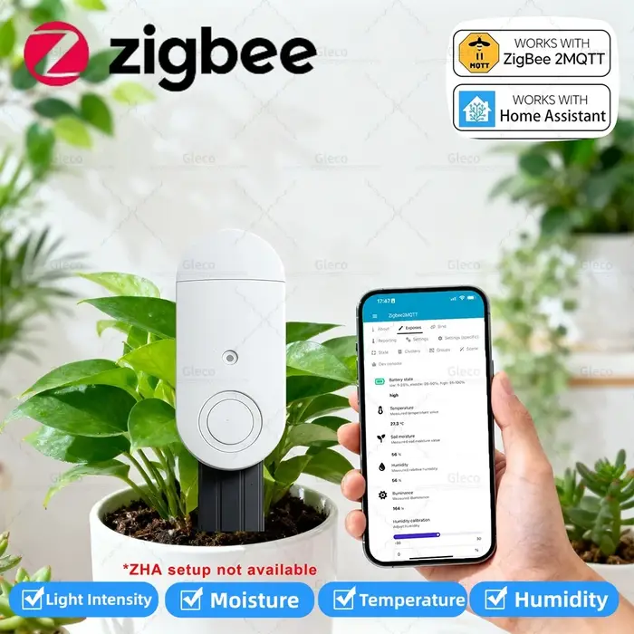 Testeur de sol Zigbee, capteur d'humidité