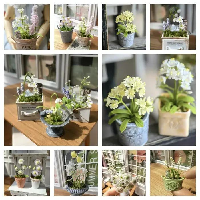 Simulation de fleurs miniatures