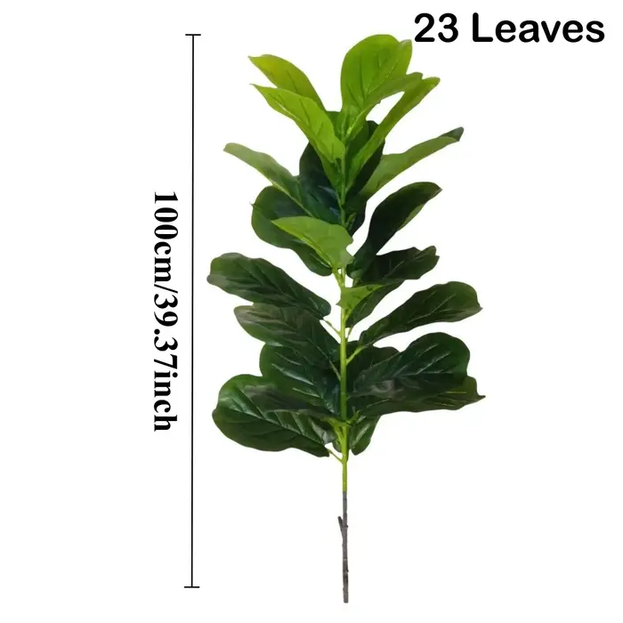 Arbre artificiel Ficus Lyrata, plante tropicale réaliste et luxuriante, pour jardin, cour, villa, hôtel, fête au bord de la piscine