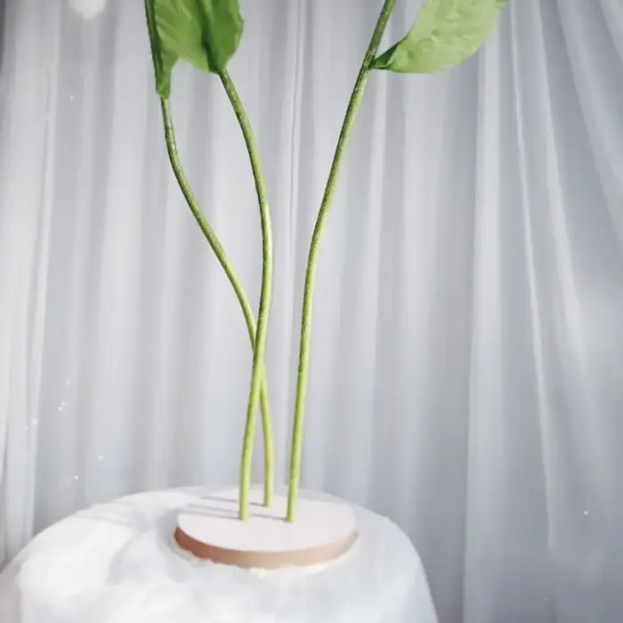 Support de fleurs artificielles en bois de 1