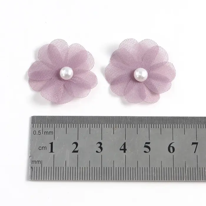 Fleurs artificielles en perles de 3CM