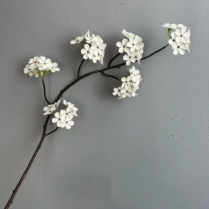 Fleur de poire artificielle de luxe, 90cm, fausse fleur pour salon, décor de fête de mariage, noël, 