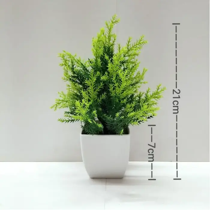 Mini fleurs artificielles en pot