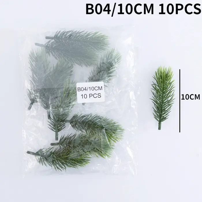 Branches de pin de neige en cèdre artificiel, 20/10 pièces, décorations d'arbre de noël et de mariag