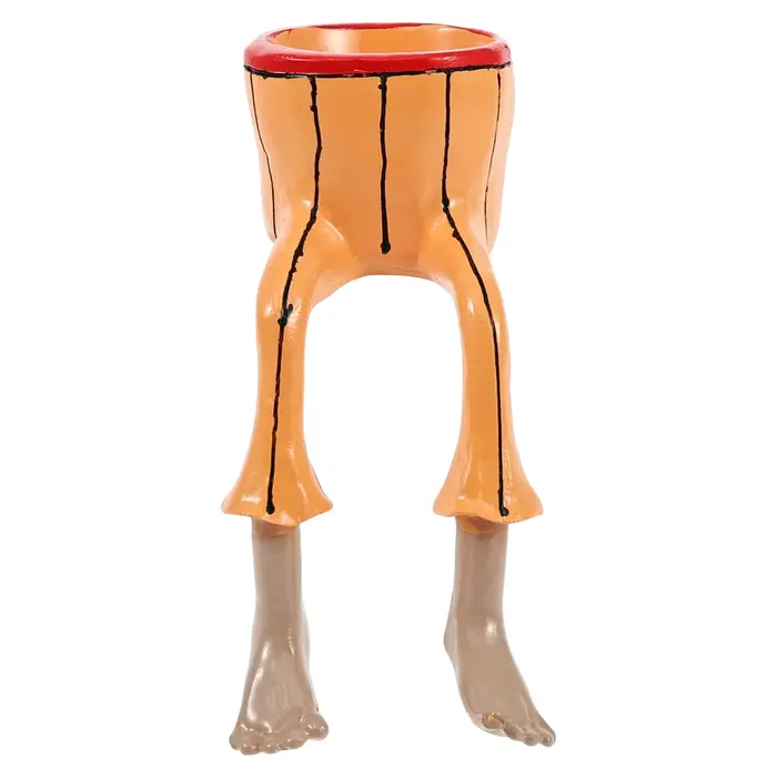 Jardinière créative unique en forme de jambe humaine avec trou de drainage, pots de fleurs pour succ