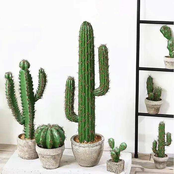 Grand Cactus artificiel fausse fleur succulentes fenêtre jardin décoration bricolage Art embellissement hôtel salon