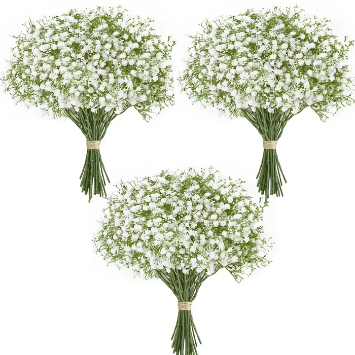 10/15 pièces fleurs artificielles bébé souffle fleur faux gypsophile pour fête de mariage décoration de la maison Bouquets floraux bricolage accessoires
