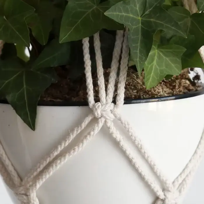 ConfronPlant-Cintre de plante en macramé fait à la main