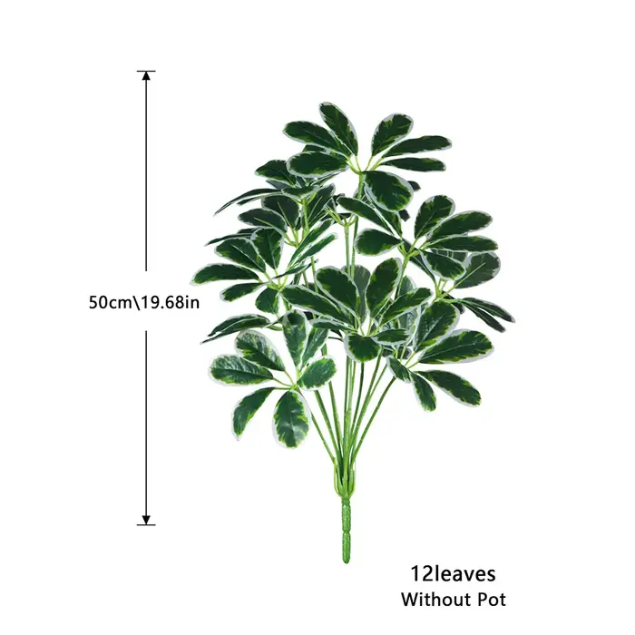 Plantes artificielles Maranta de 50-75 cm, grand faux palmier, feuilles de Monstera en plastique, pl