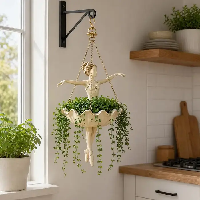 Pot de fleurs suspendu Danseuse de ballet