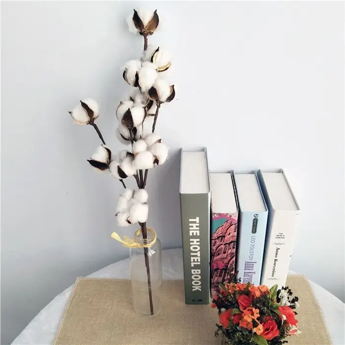 Plantes artificielles en coton naturel