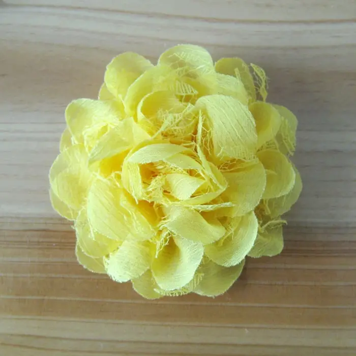 Fleurs artificielles en mousseline de soie