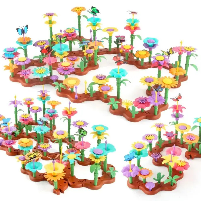 Blocs de construction DIY Jardin de fleurs