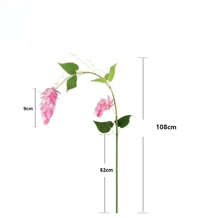 4 pièces de plantes artificielles suspendues à 3 têtes